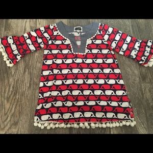 Mud Pie whale shirt